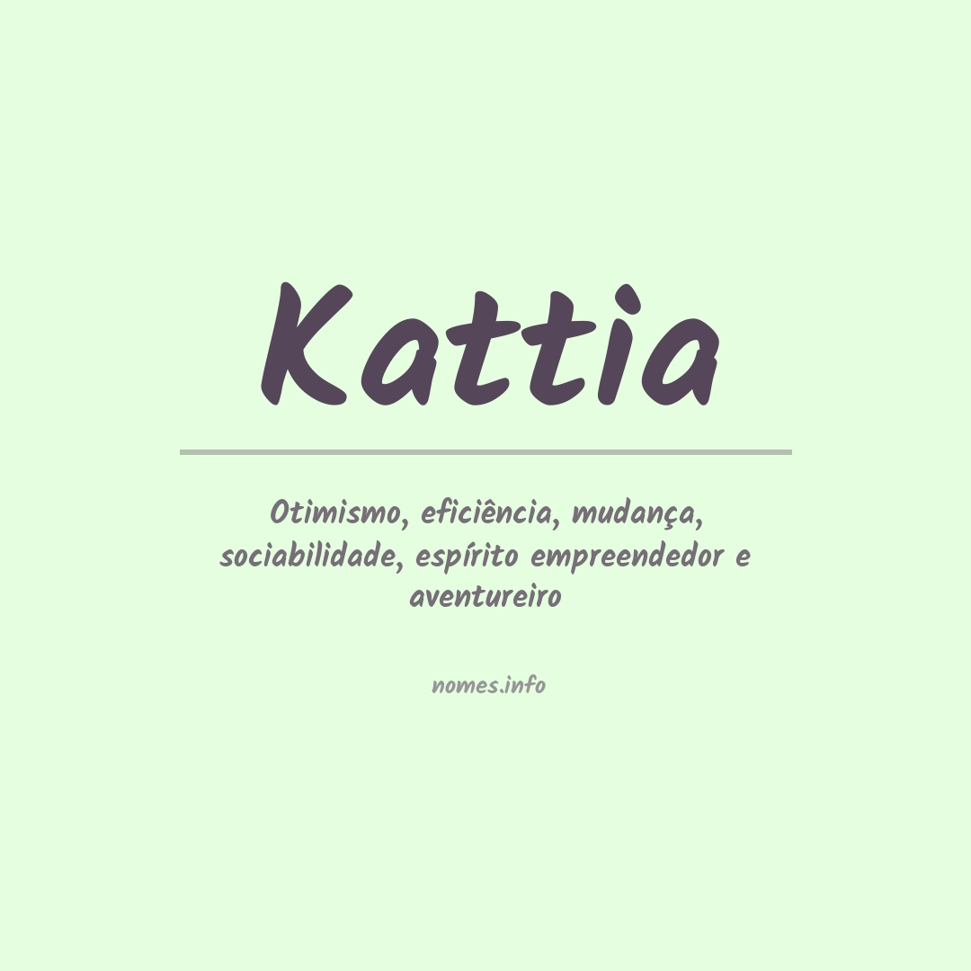 Significado do nome Kattia