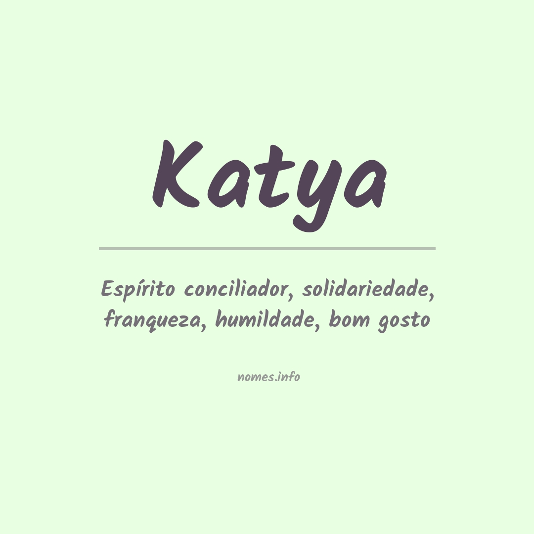 Significado do nome Katya