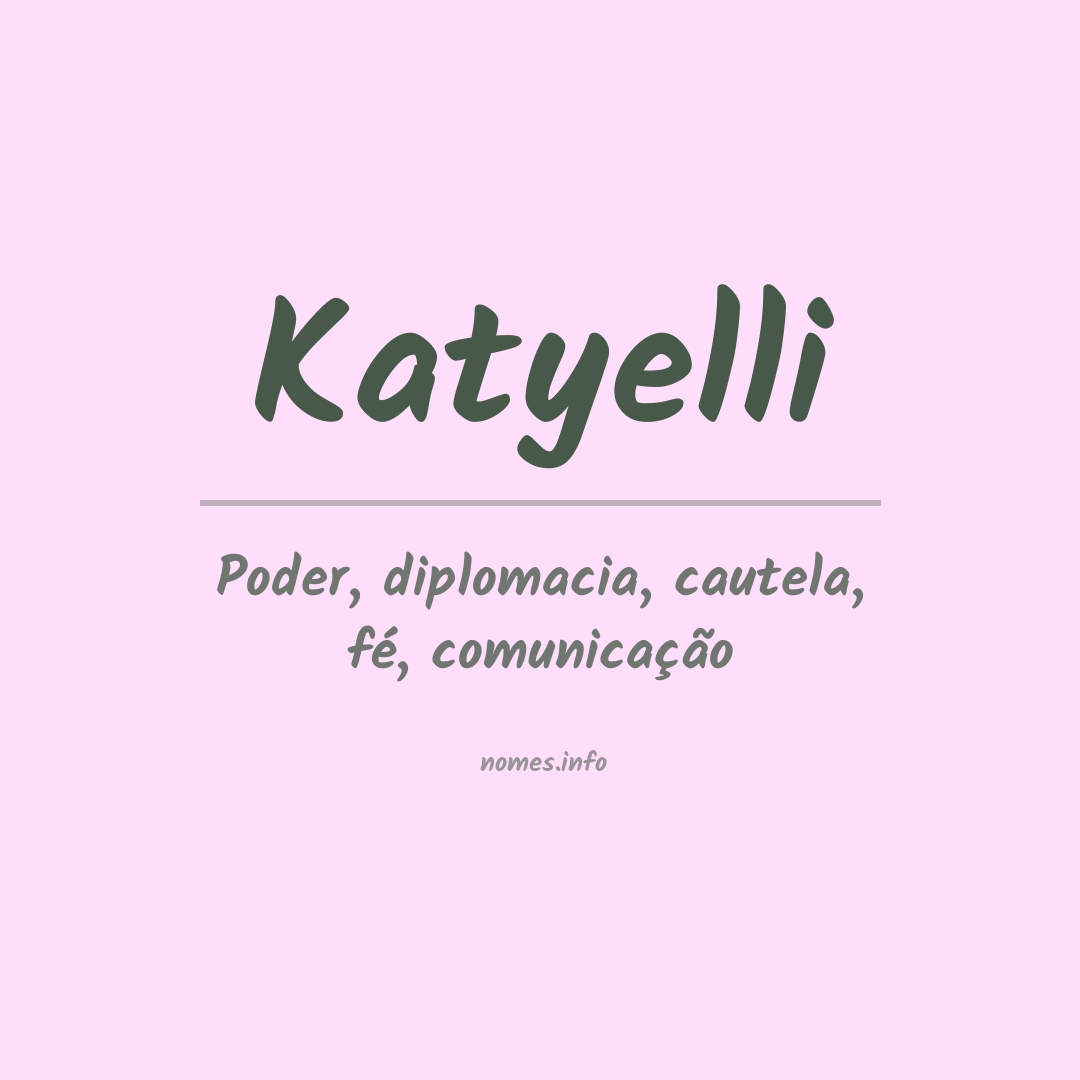 Significado do nome Katyelli