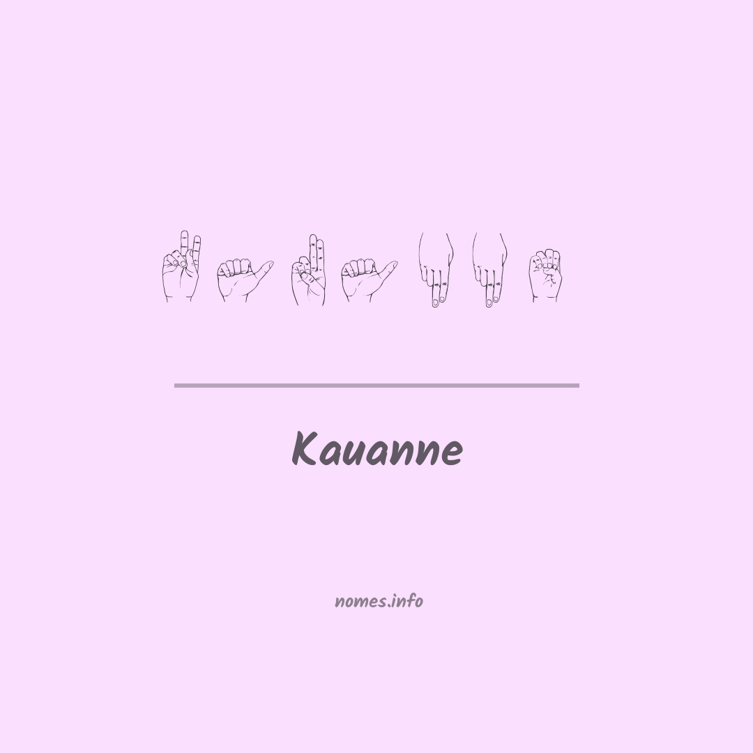 Kauanne em Libras