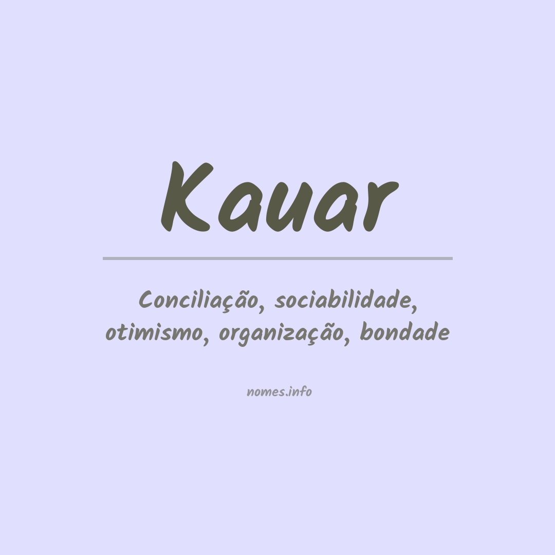 Significado do nome Kauar