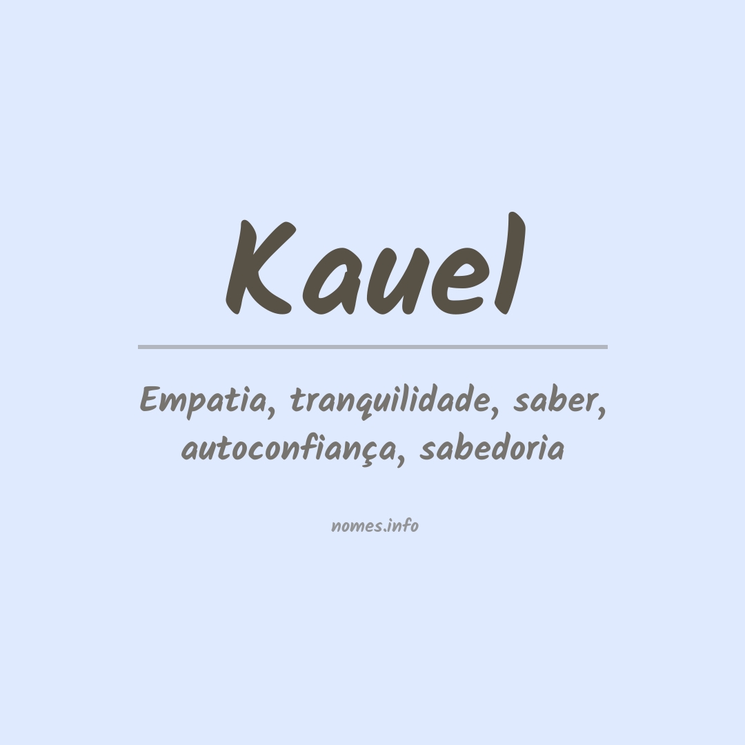 Significado do nome Kauel