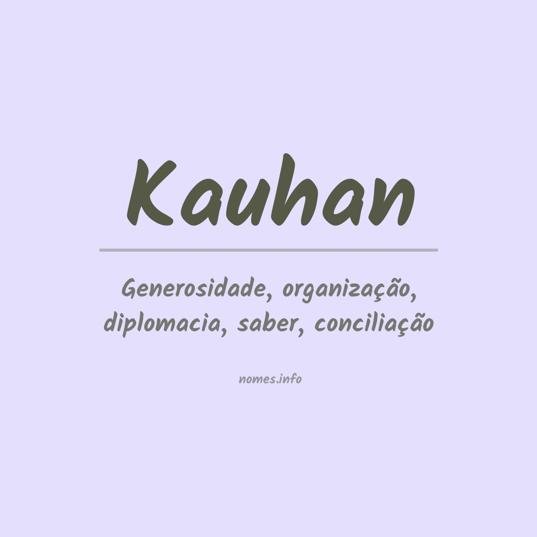 Significado do nome Kauhan