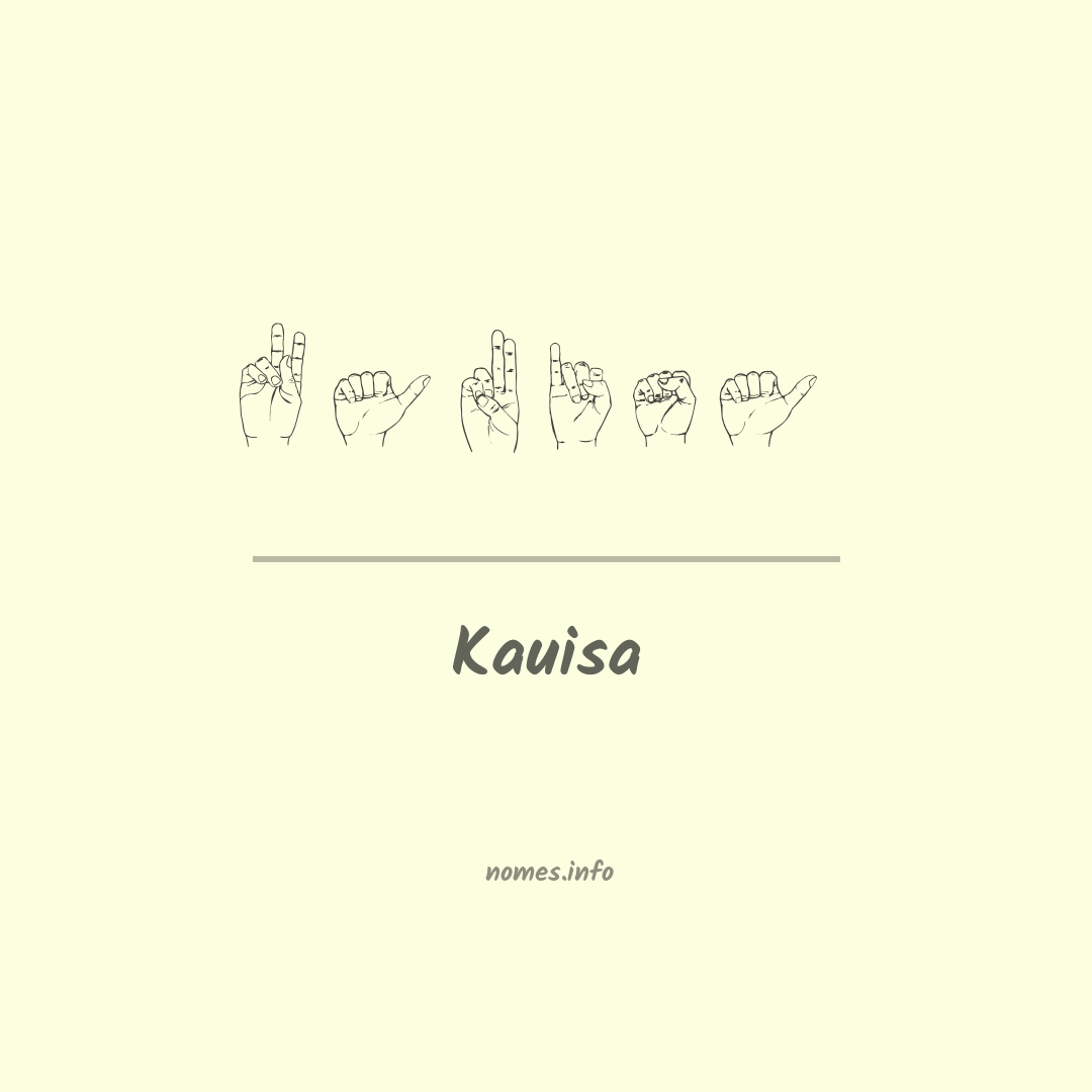 Kauisa em Libras
