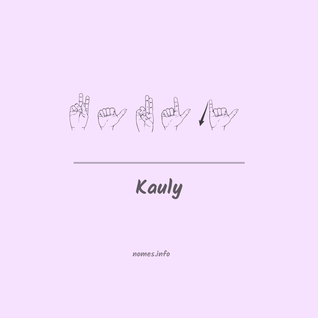 Kauly em Libras