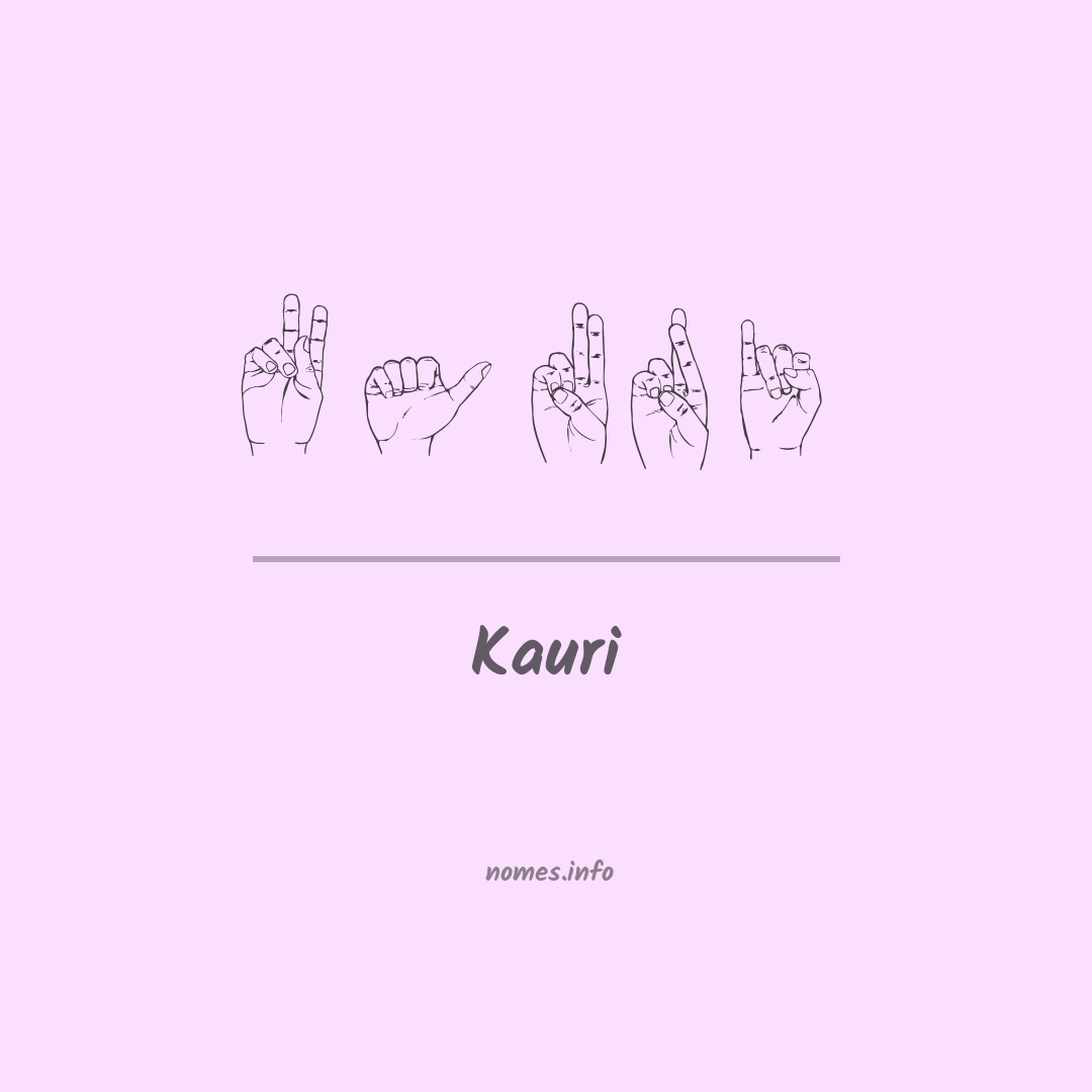 Kauri em Libras