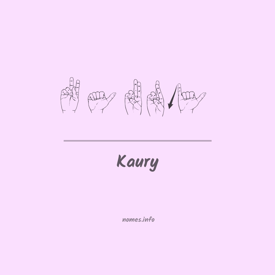 Kaury em Libras