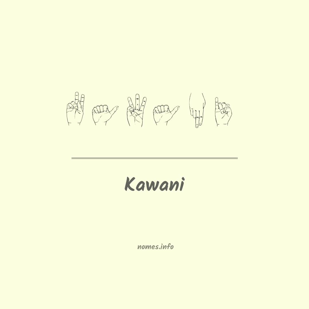Kawani em Libras