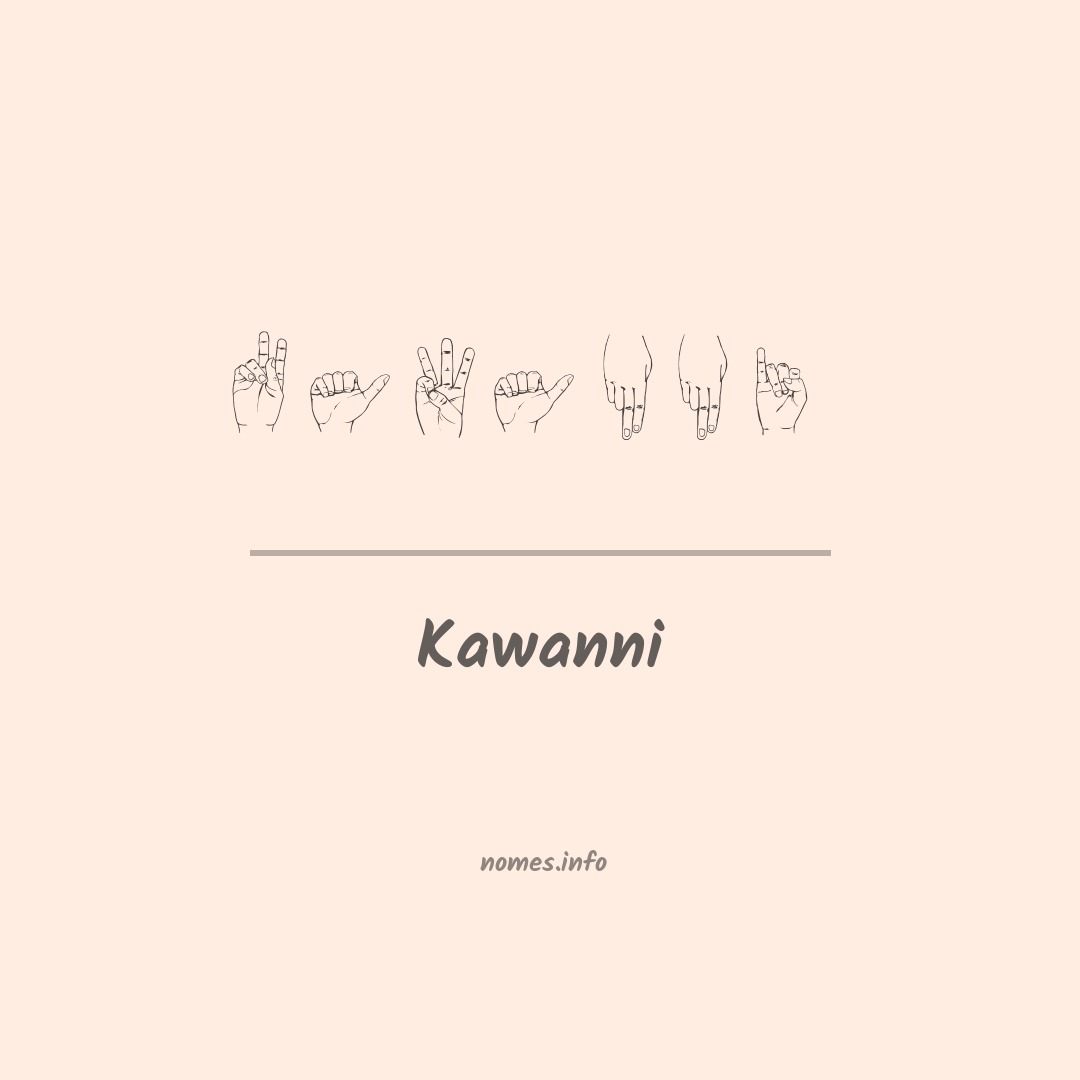Kawanni em Libras
