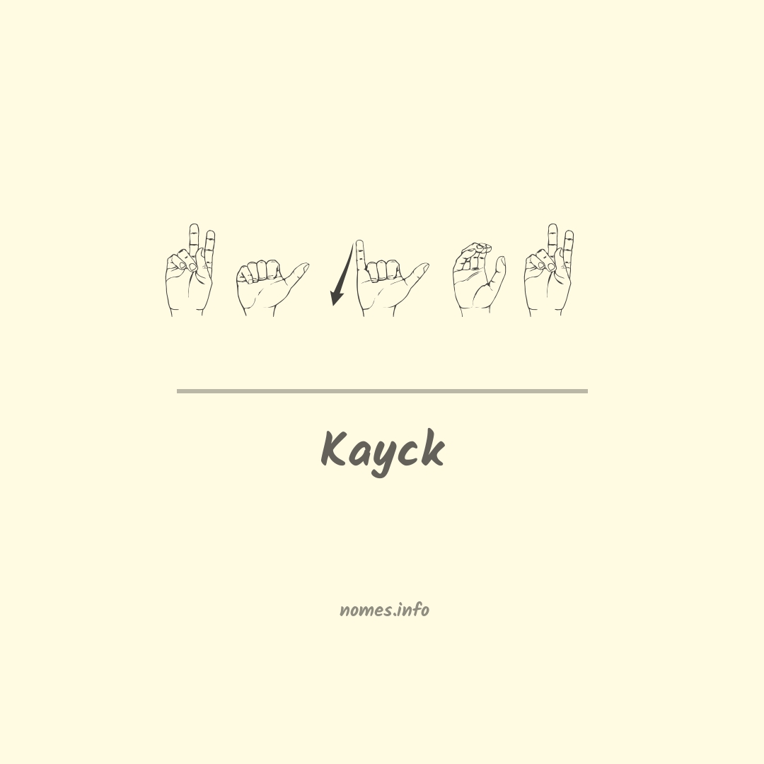 Kayck em Libras