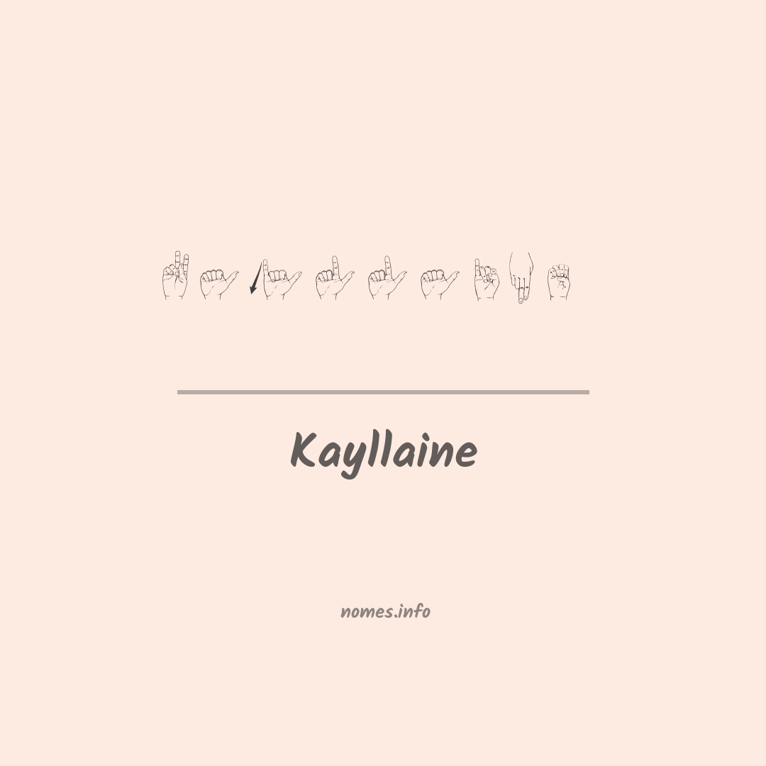 Kayllaine em Libras