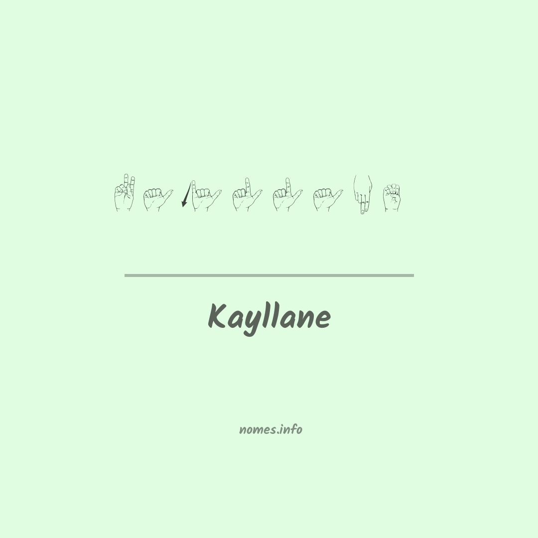 Kayllane em Libras