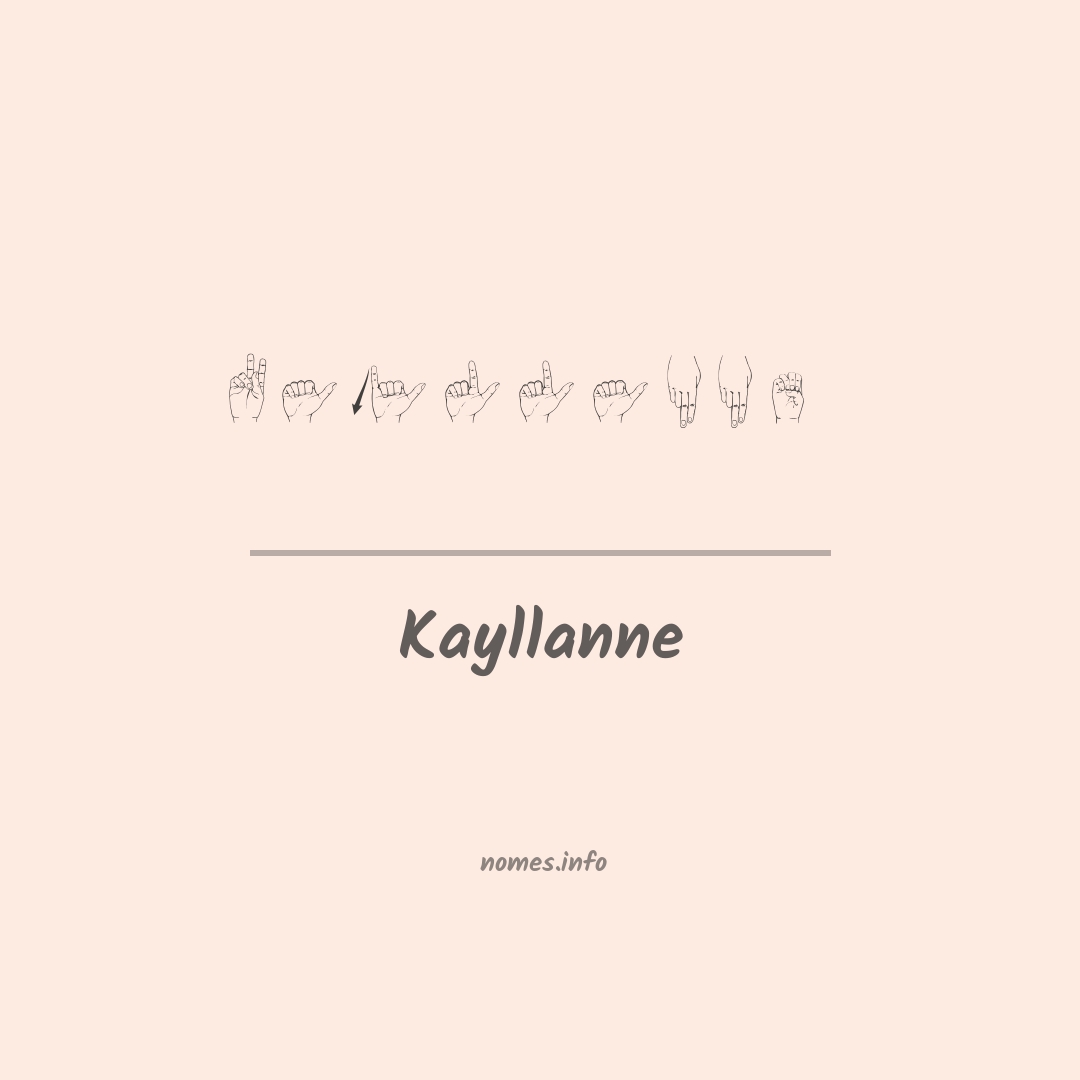 Kayllanne em Libras