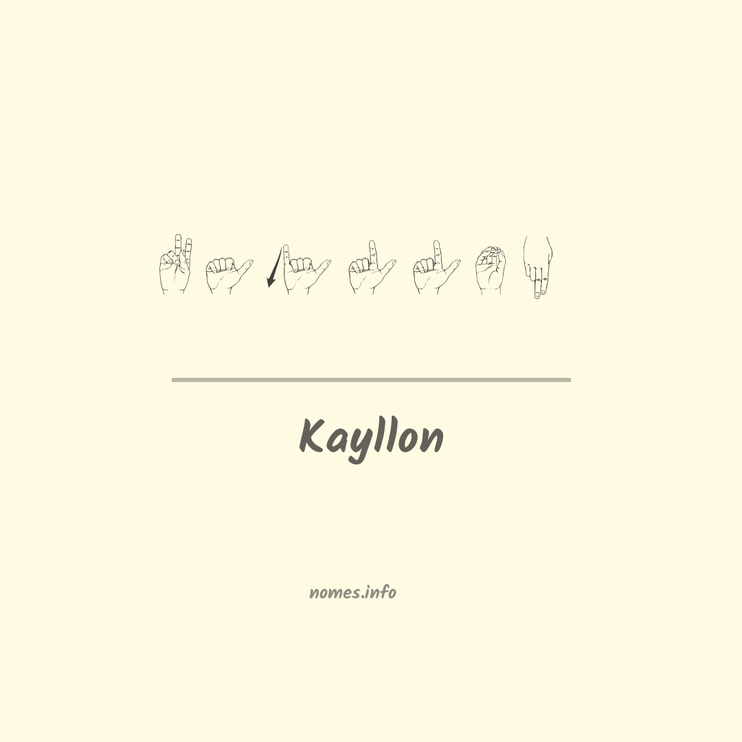 Kayllon em Libras