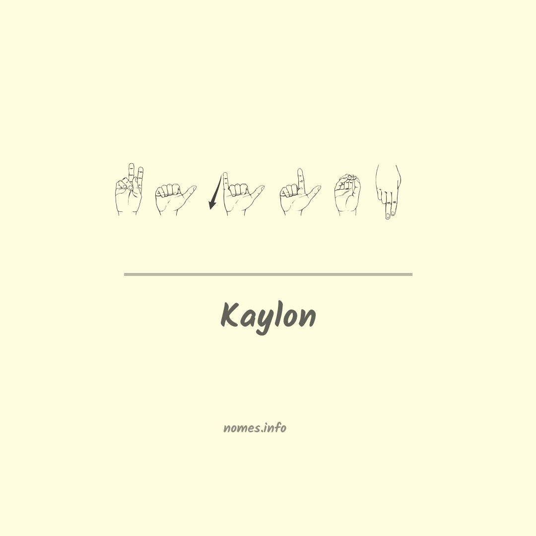 Kaylon em Libras