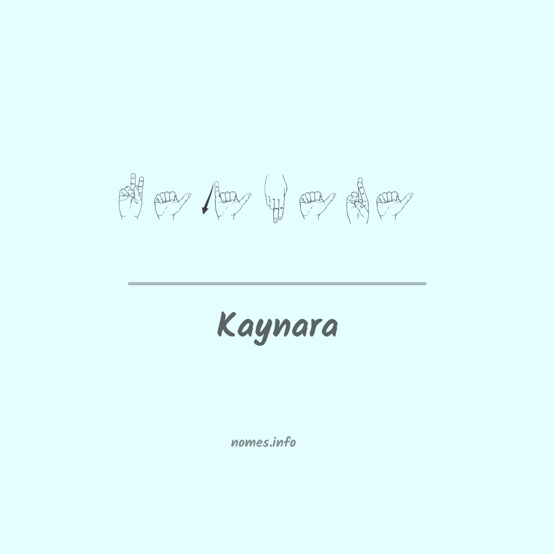 Kaynara em Libras