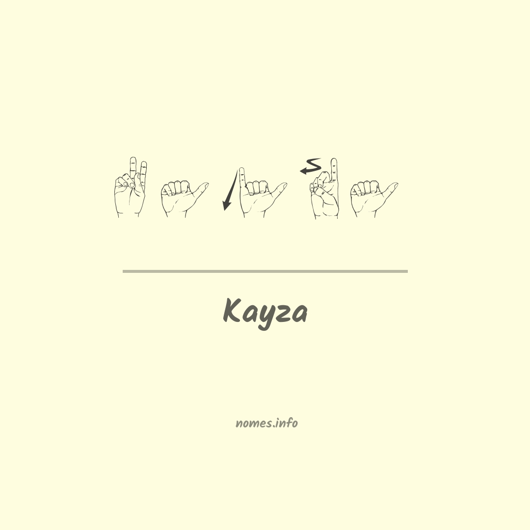 Kayza em Libras