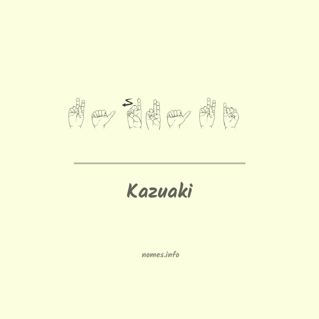 Kazuaki em Libras