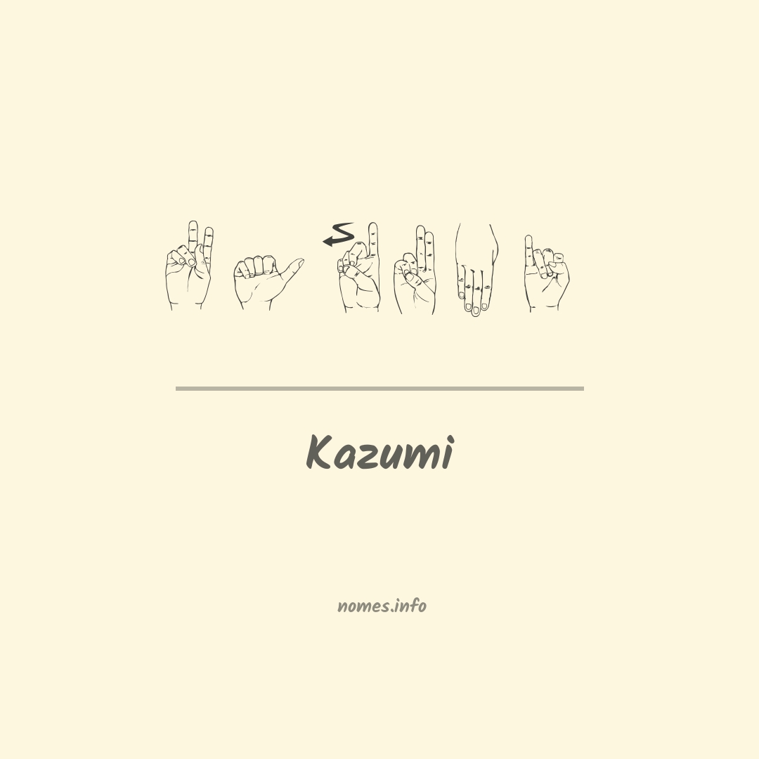 Kazumi em Libras
