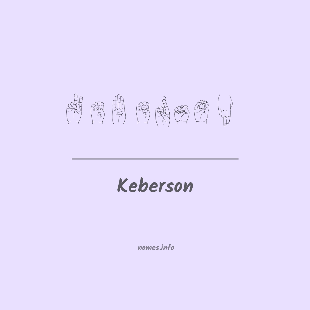 Keberson em Libras