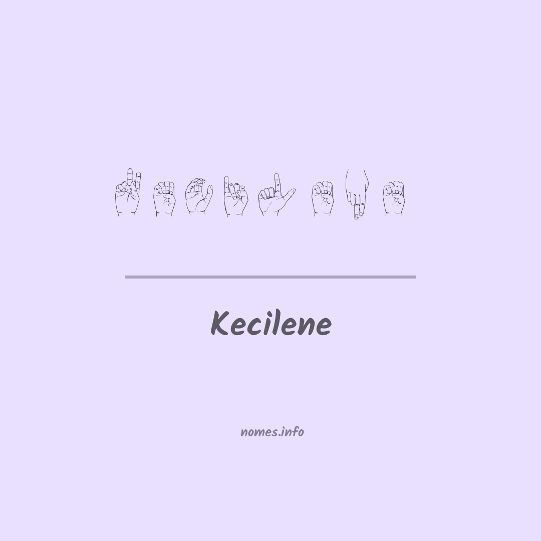 Kecilene em Libras