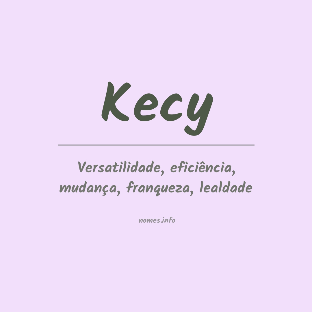 Significado do nome Kecy