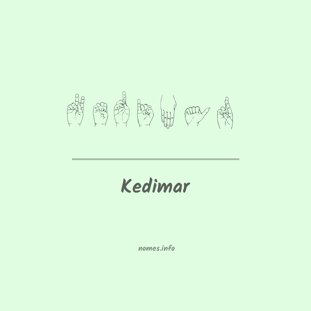 Kedimar em Libras