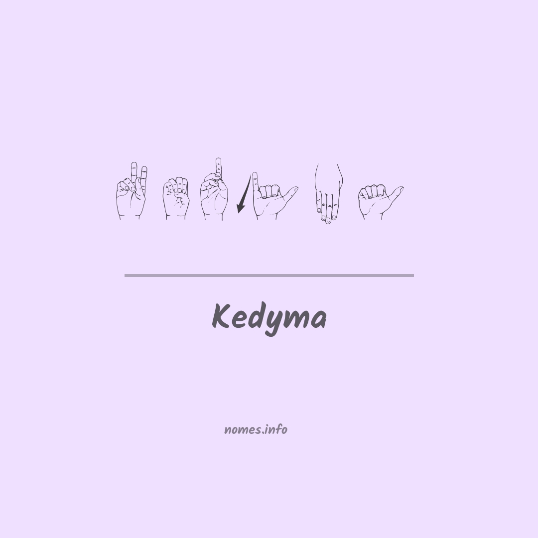 Kedyma em Libras