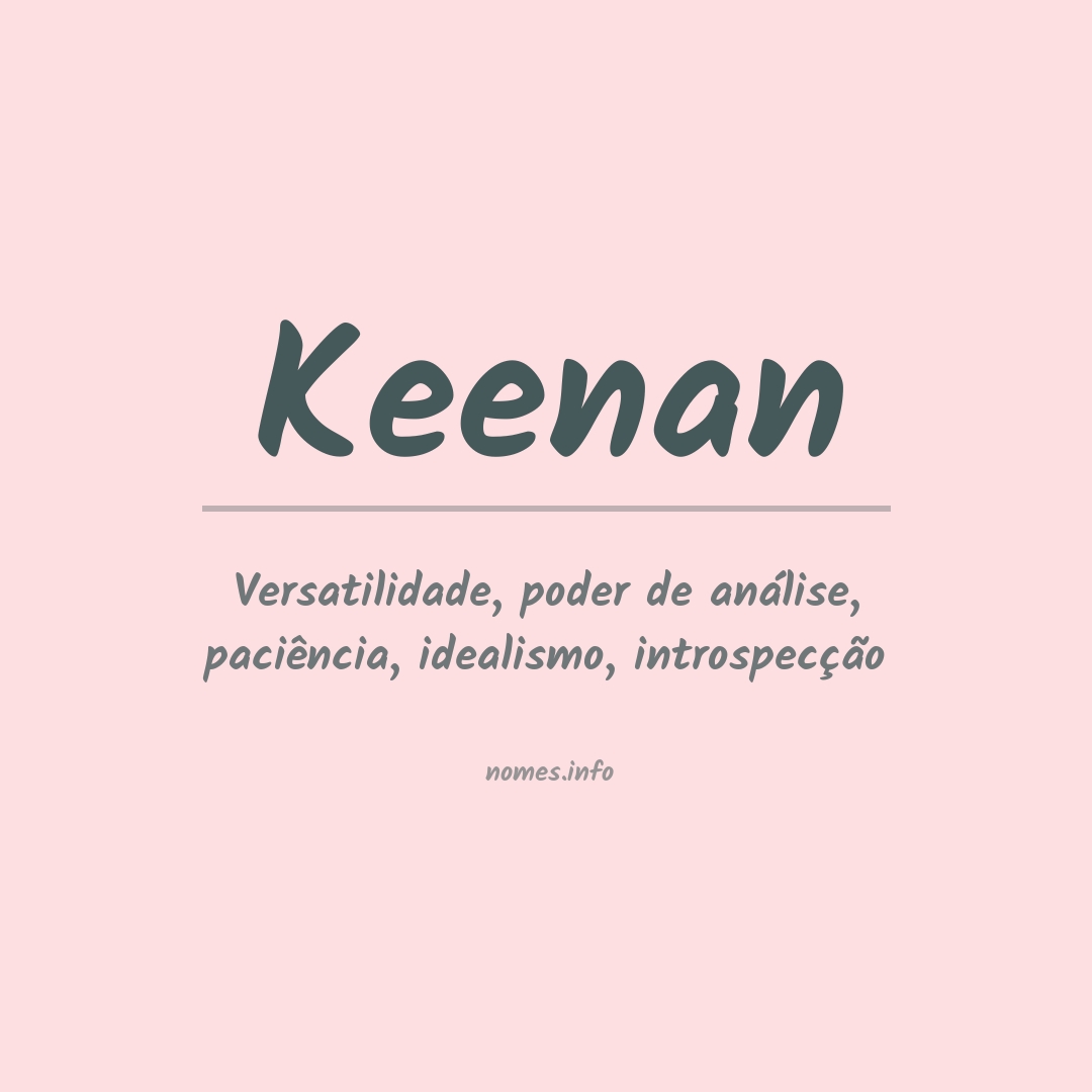 Significado do nome Keenan