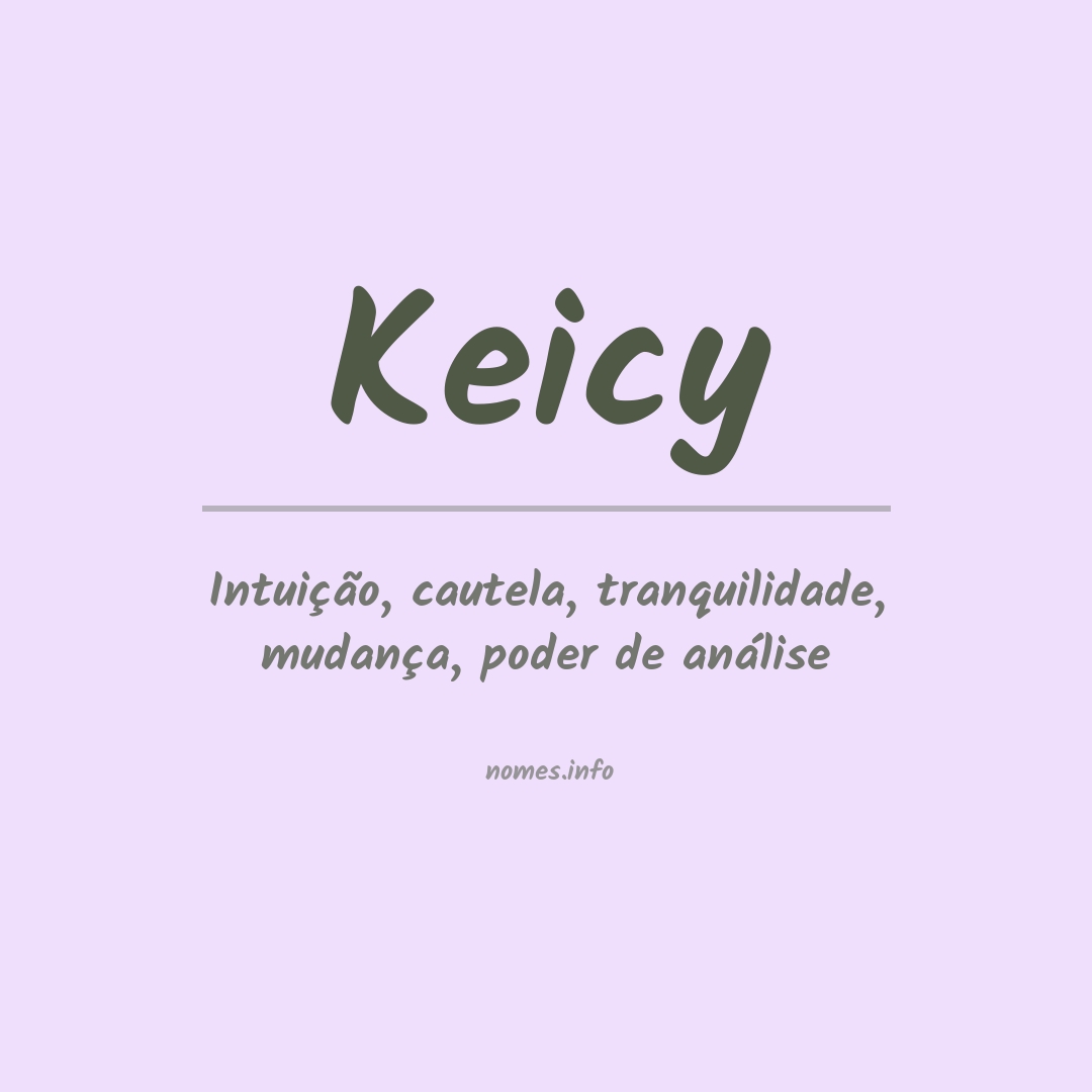 Significado do nome Keicy