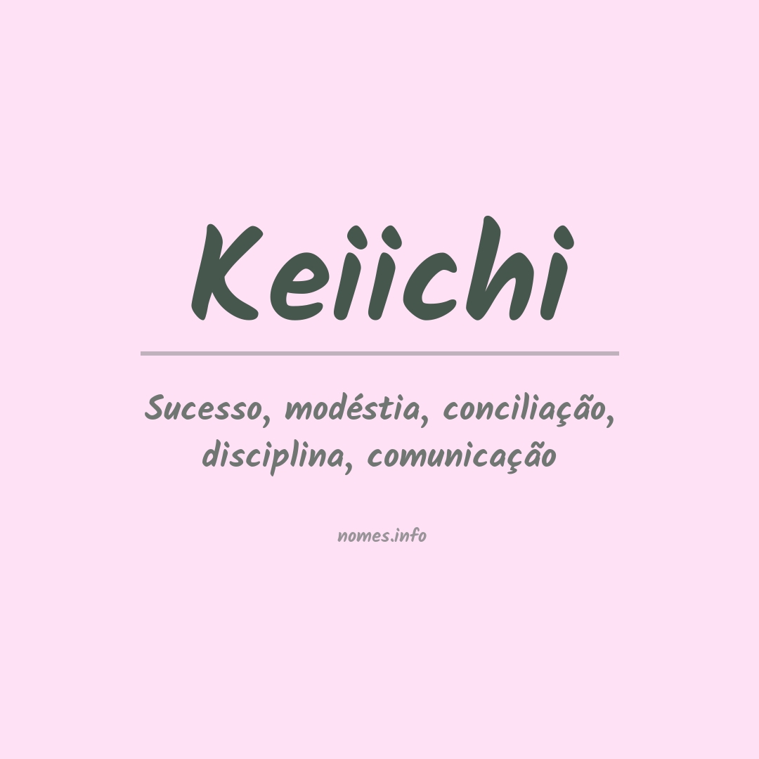 Significado do nome Keiichi