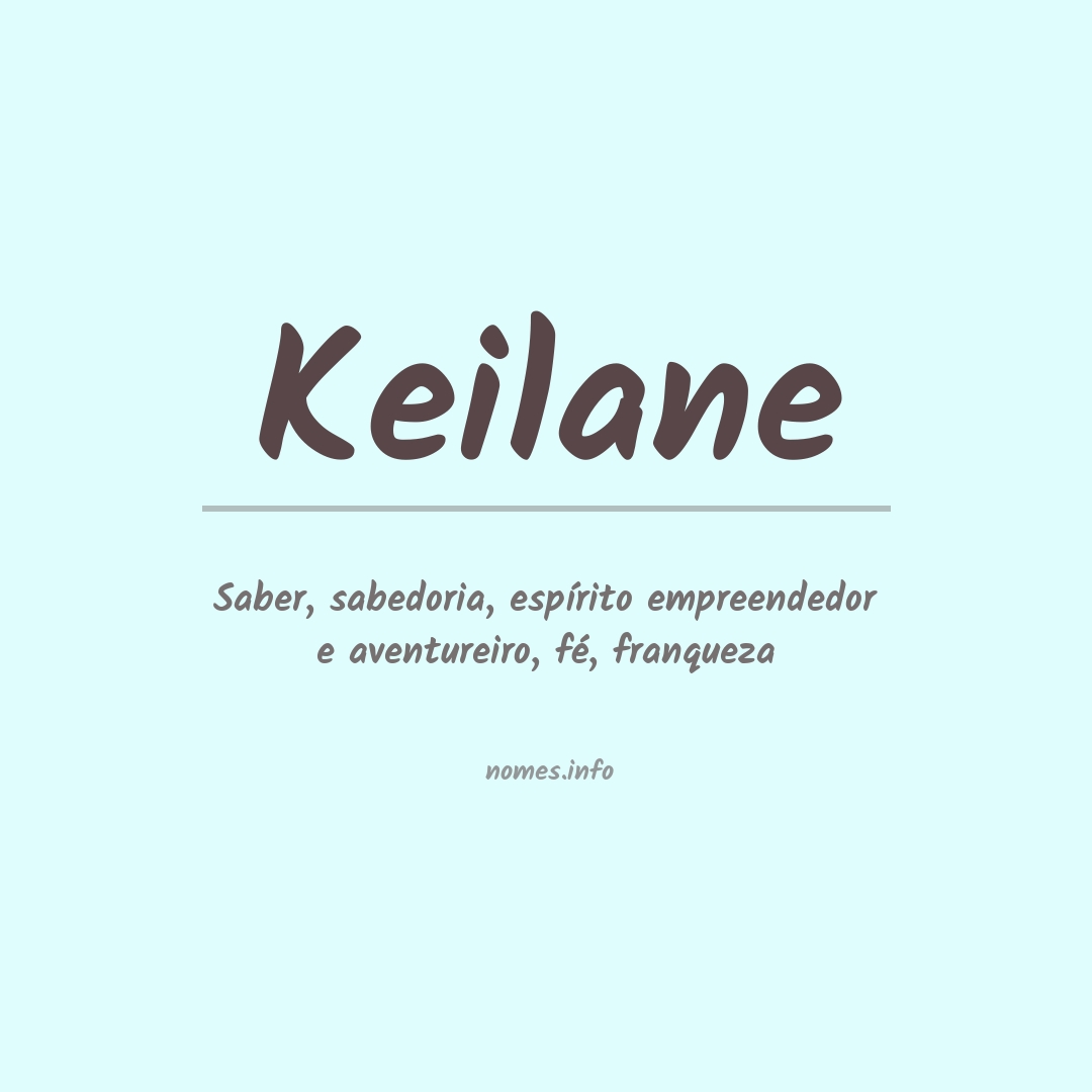 Significado do nome Keilane