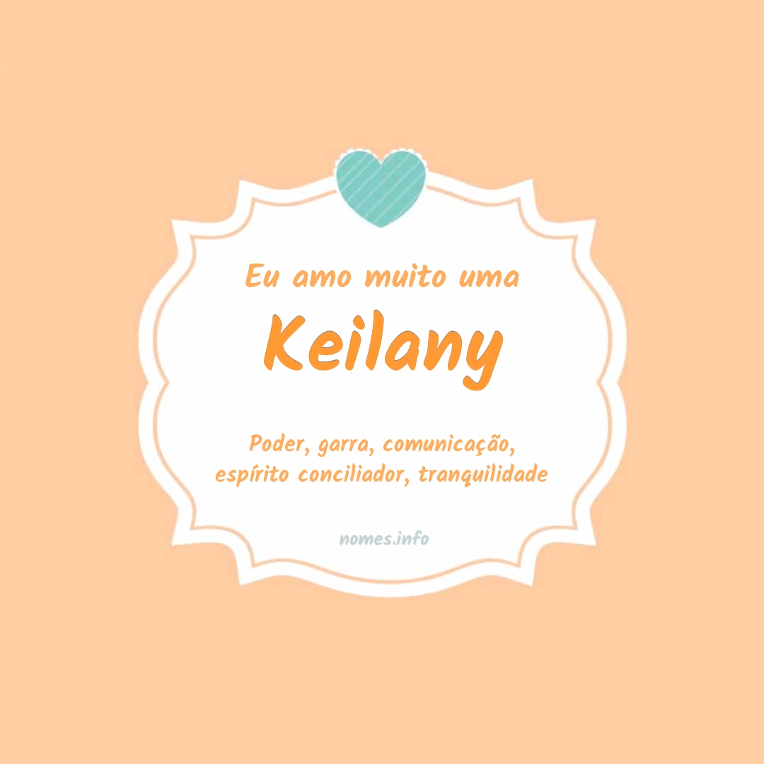 Eu amo muito Keilany