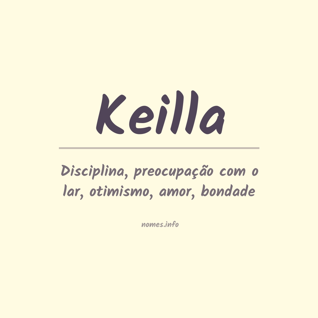 Significado do nome Keilla