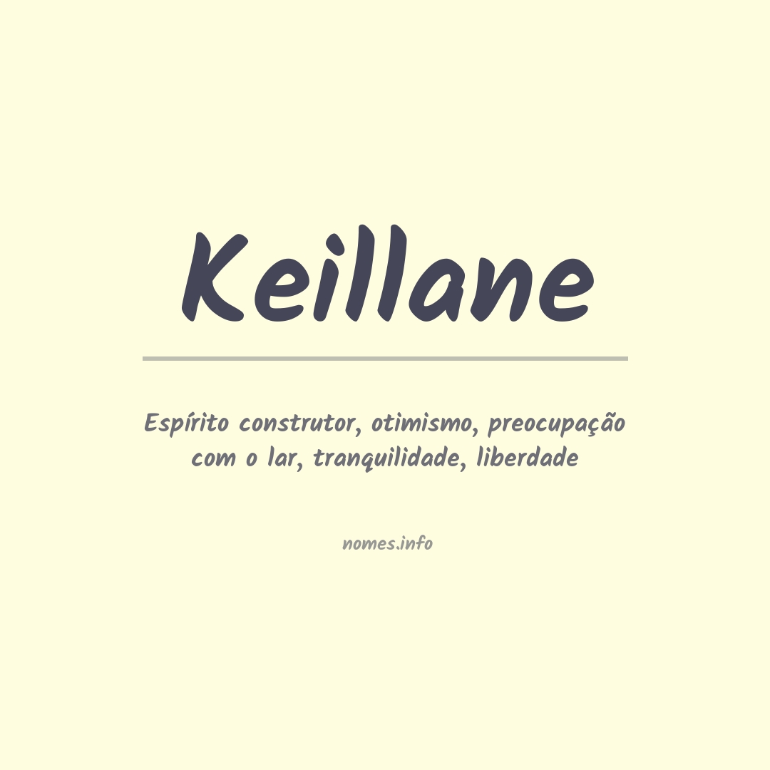 Significado do nome Keillane