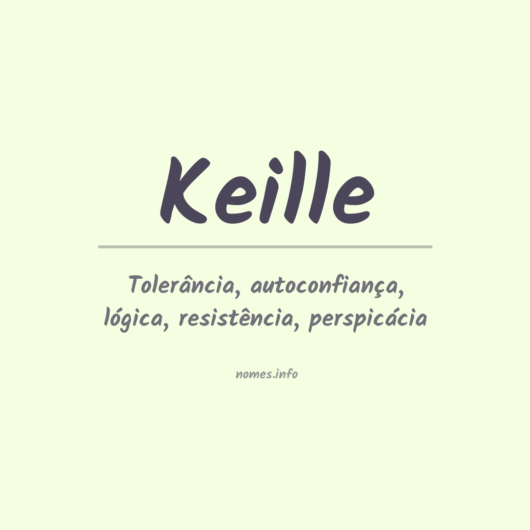 Significado do nome Keille