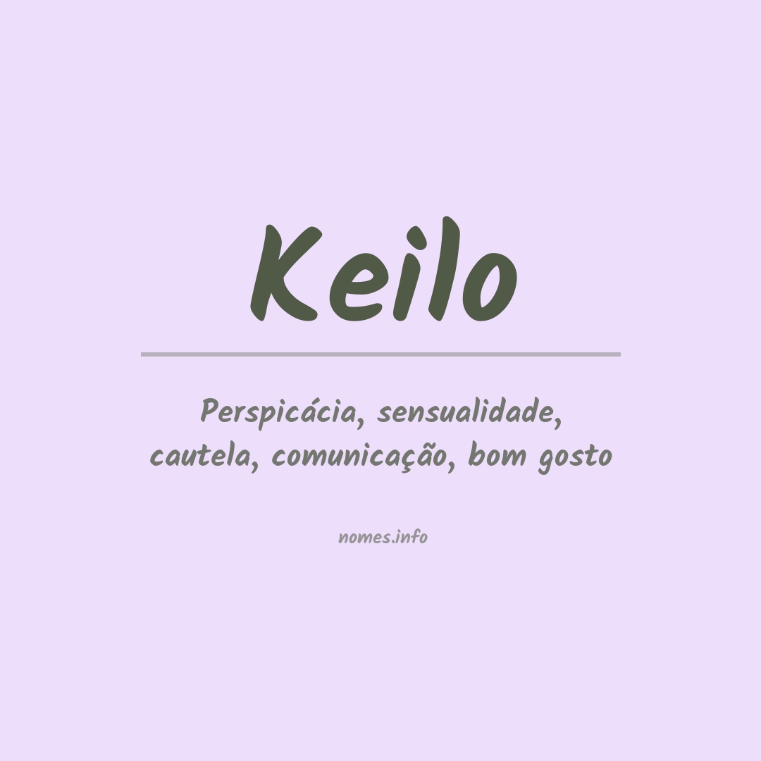 Significado do nome Keilo