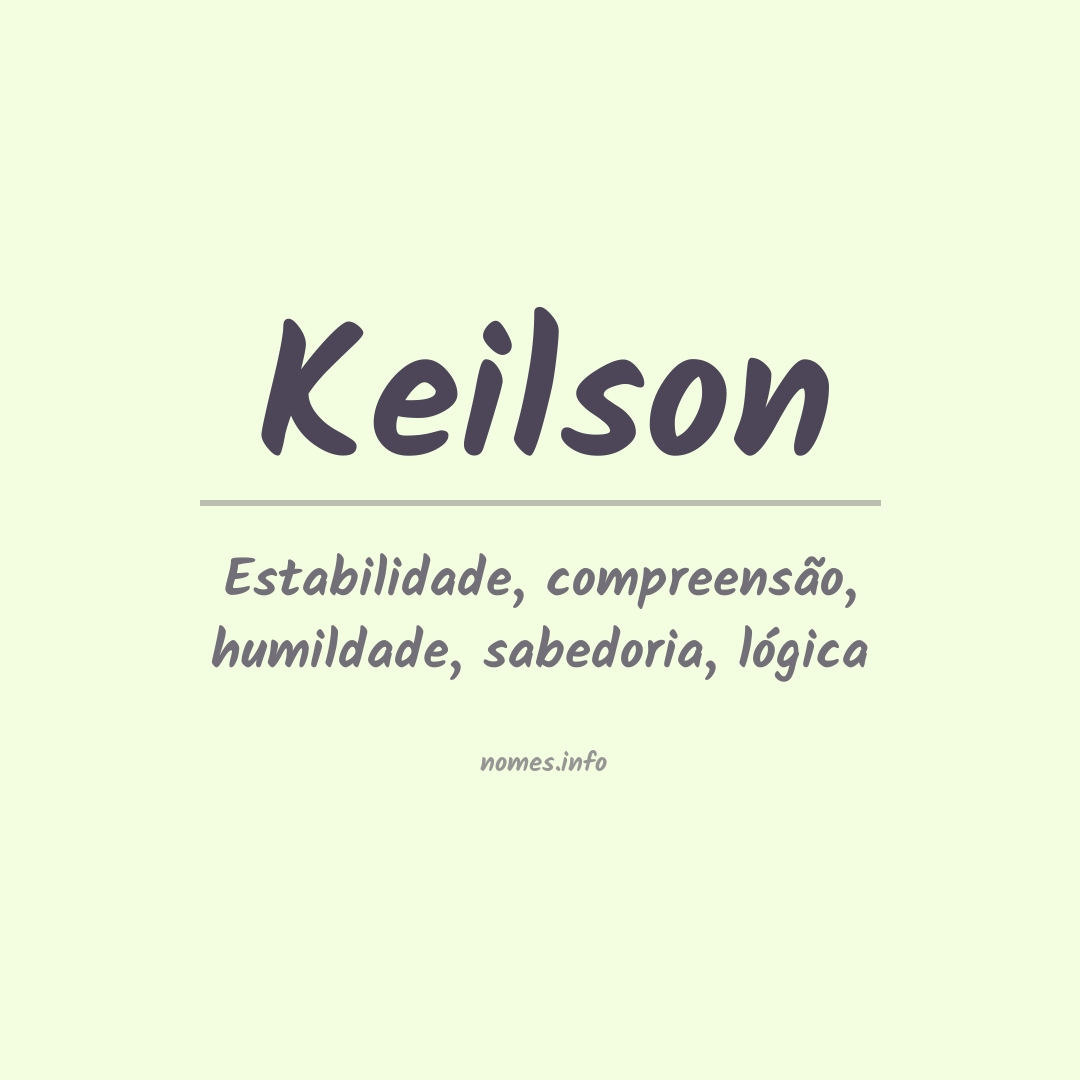 Significado do nome Keilson