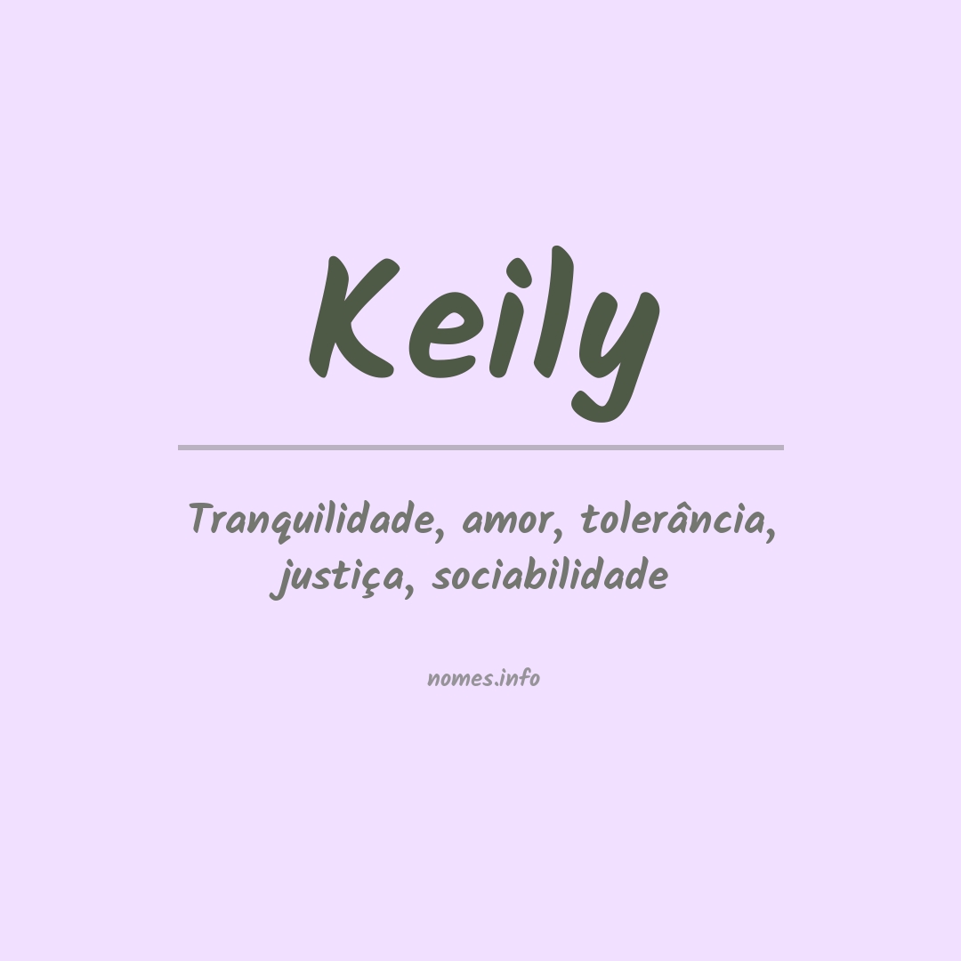 Significado do nome Keily