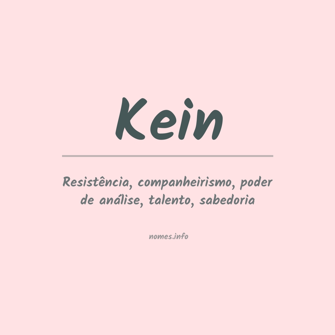 Significado do nome Kein