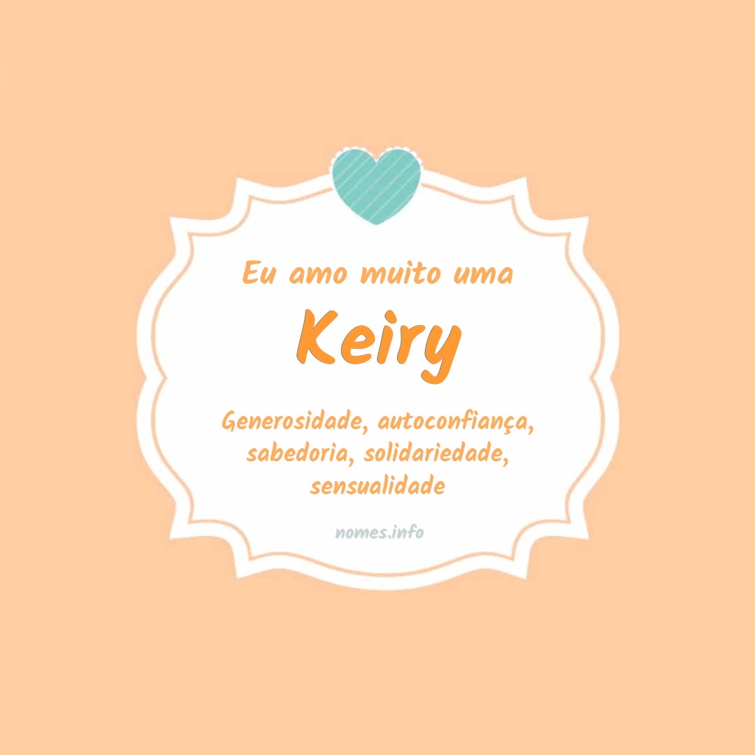 Eu amo muito Keiry