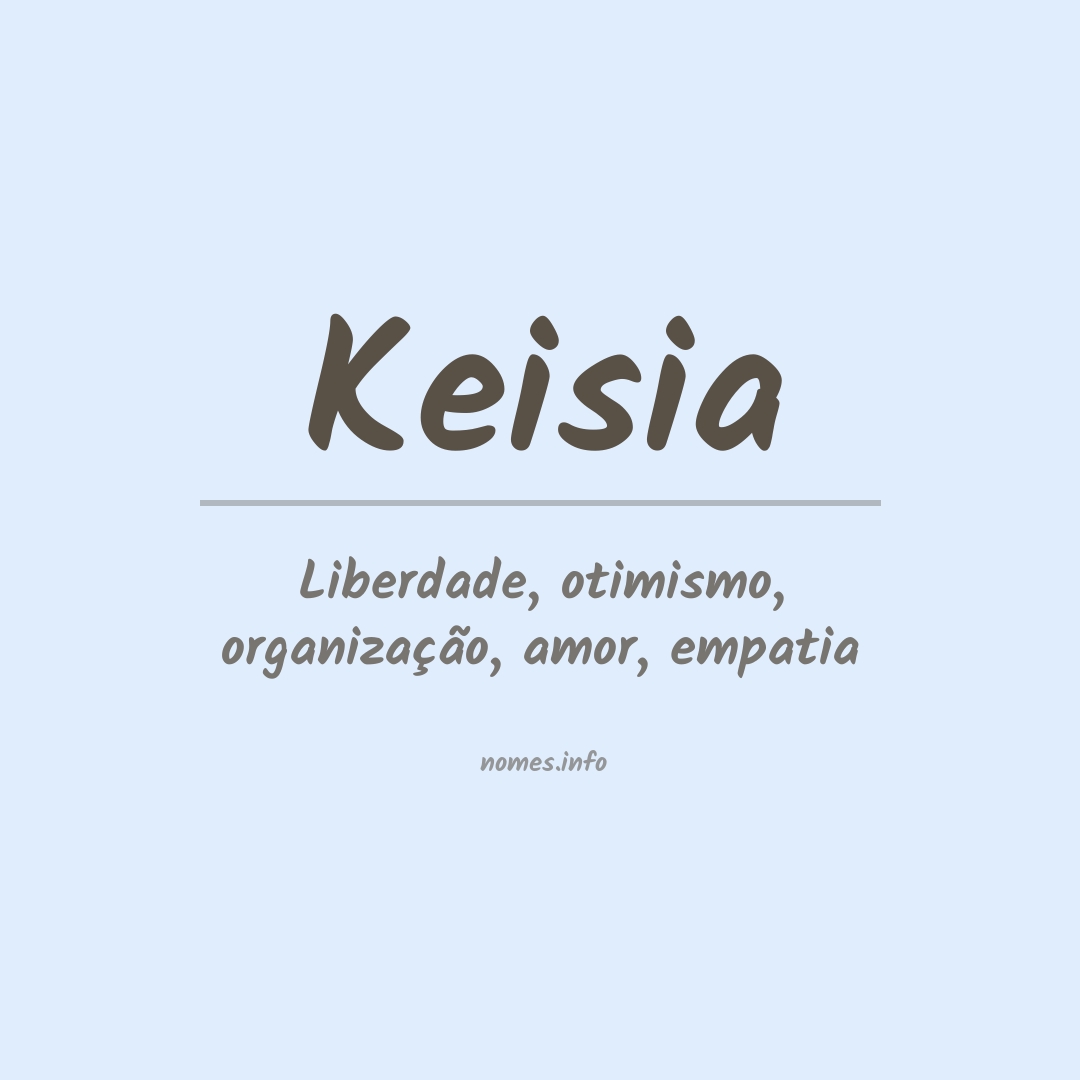 Significado do nome Keisia