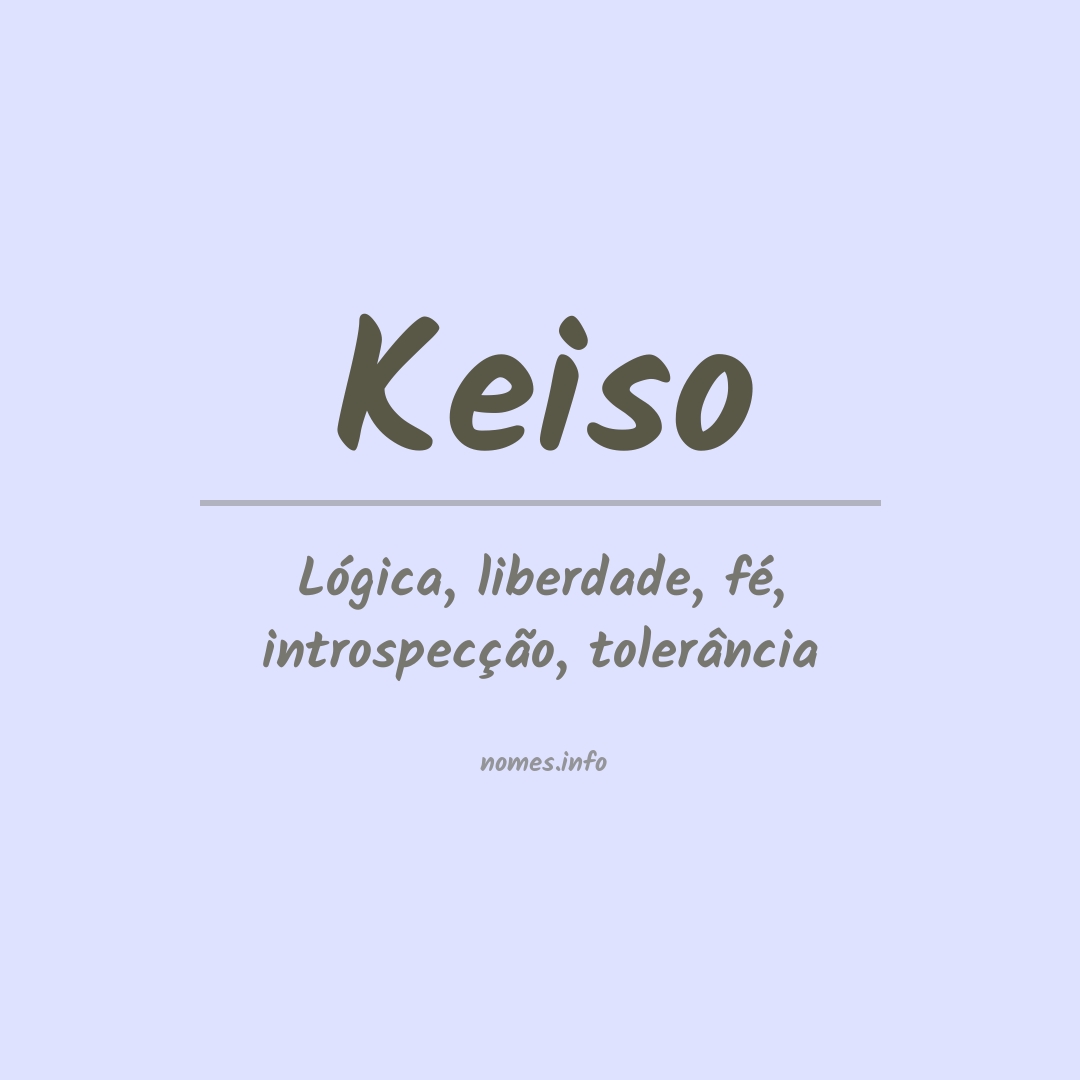 Significado do nome Keiso