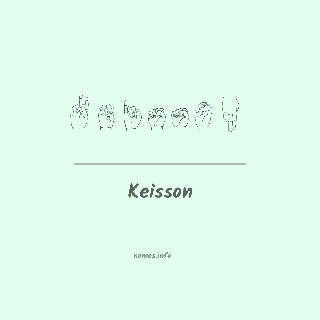 Keisson em Libras