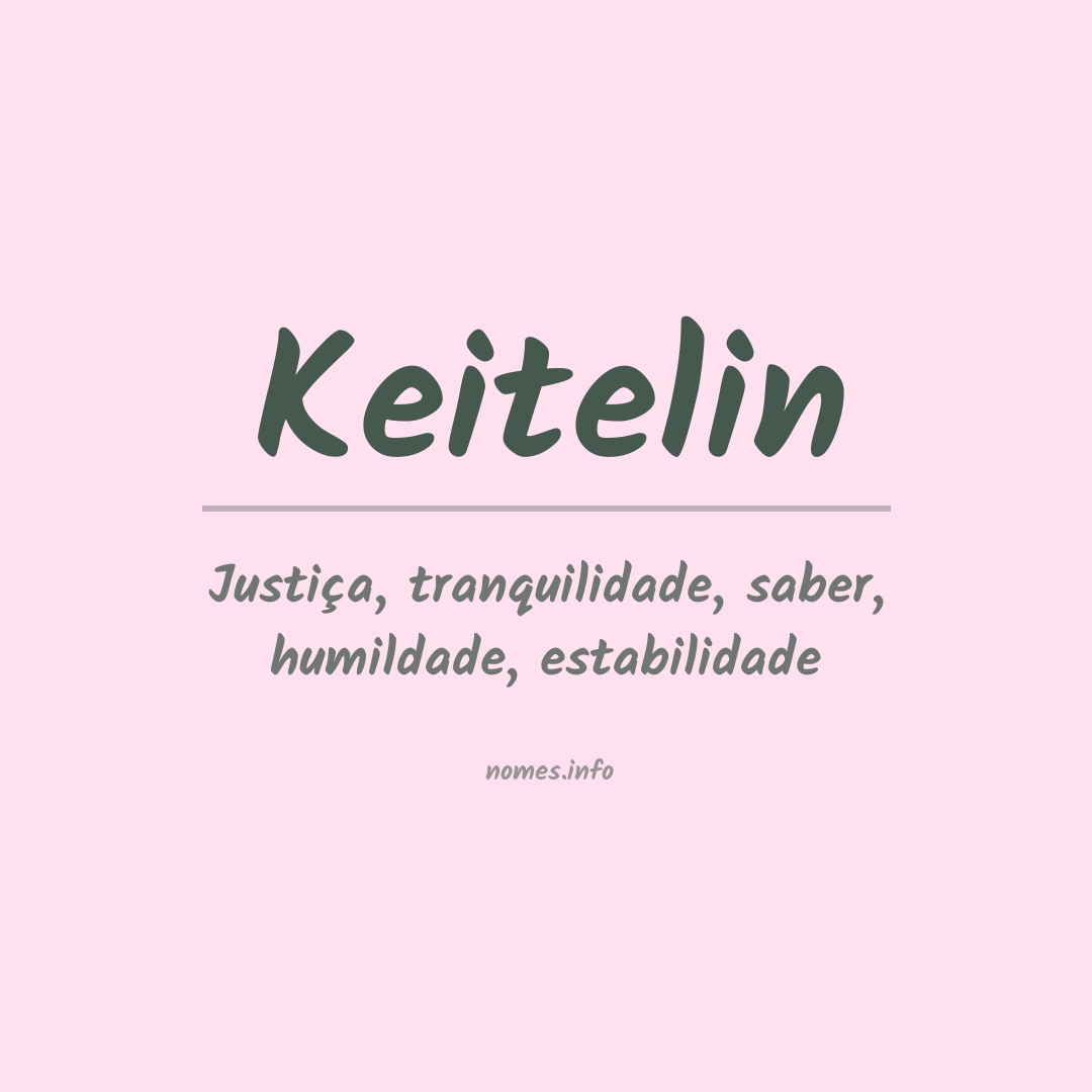 Significado do nome Keitelin