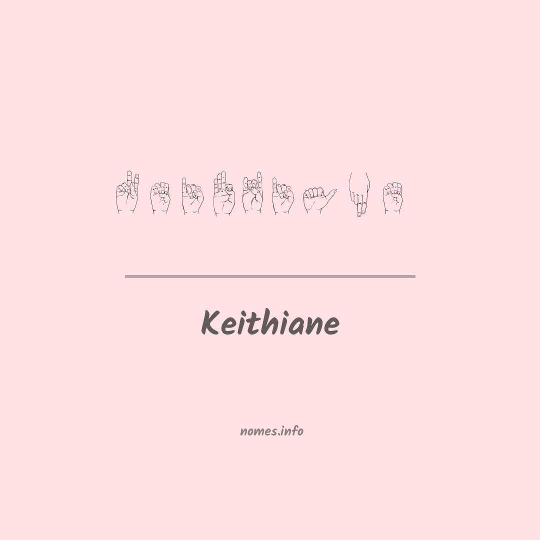 Keithiane em Libras