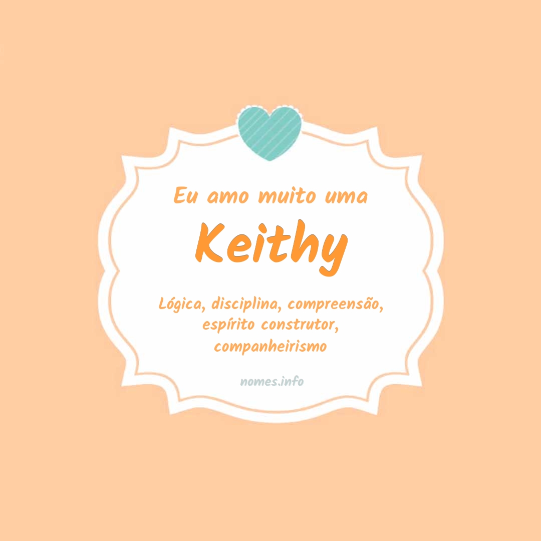 Eu amo muito Keithy