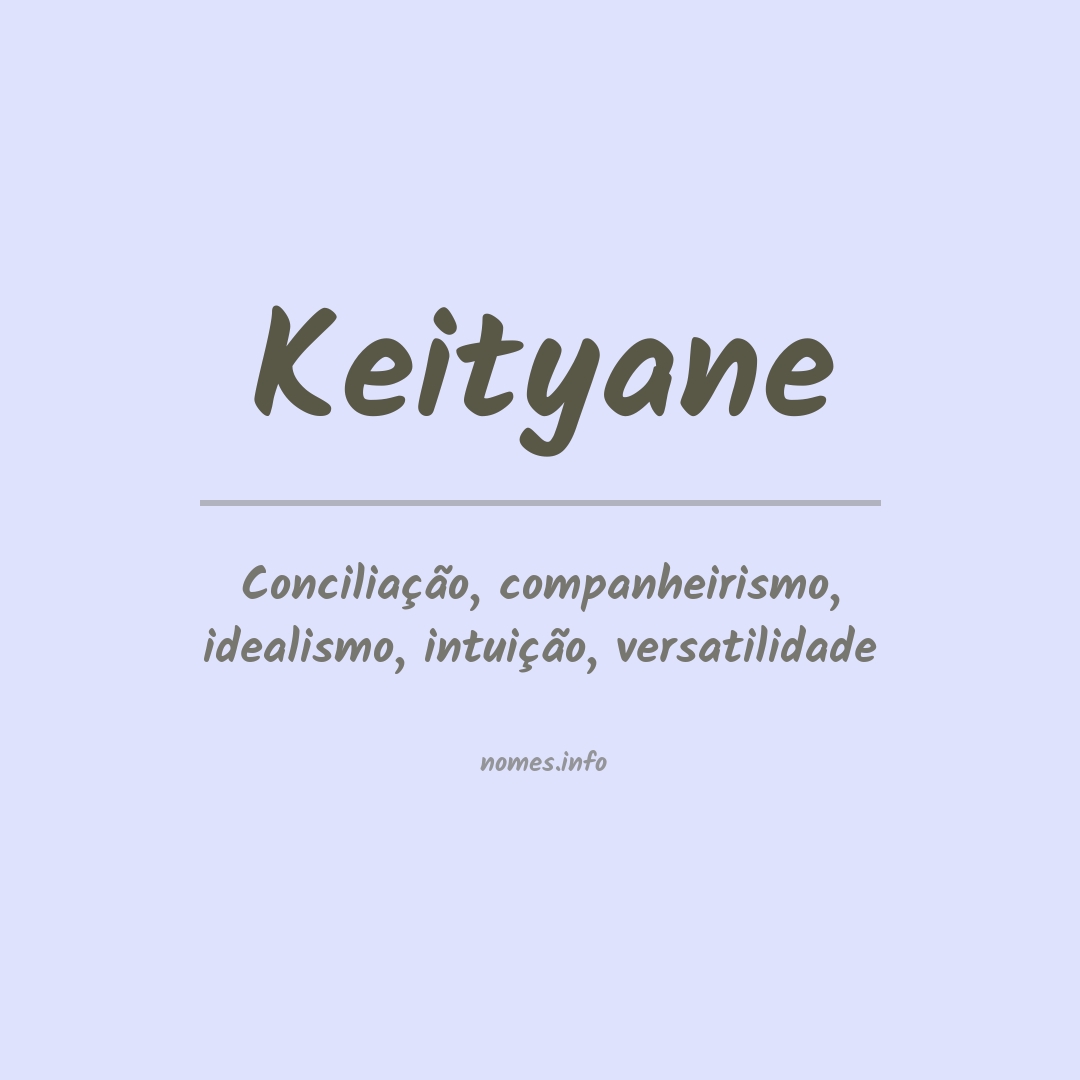 Significado do nome Keityane