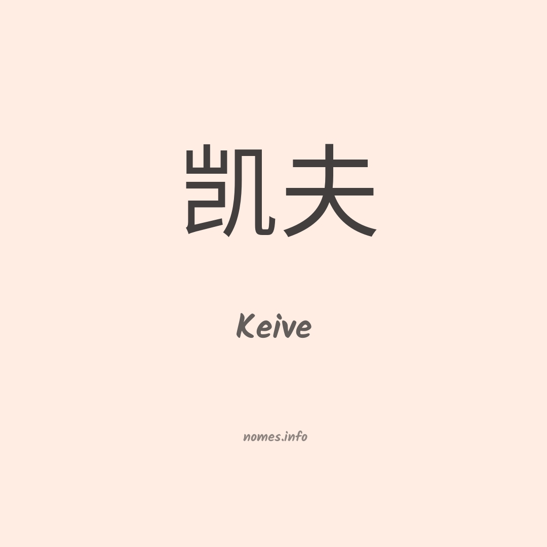 Keive em chinês