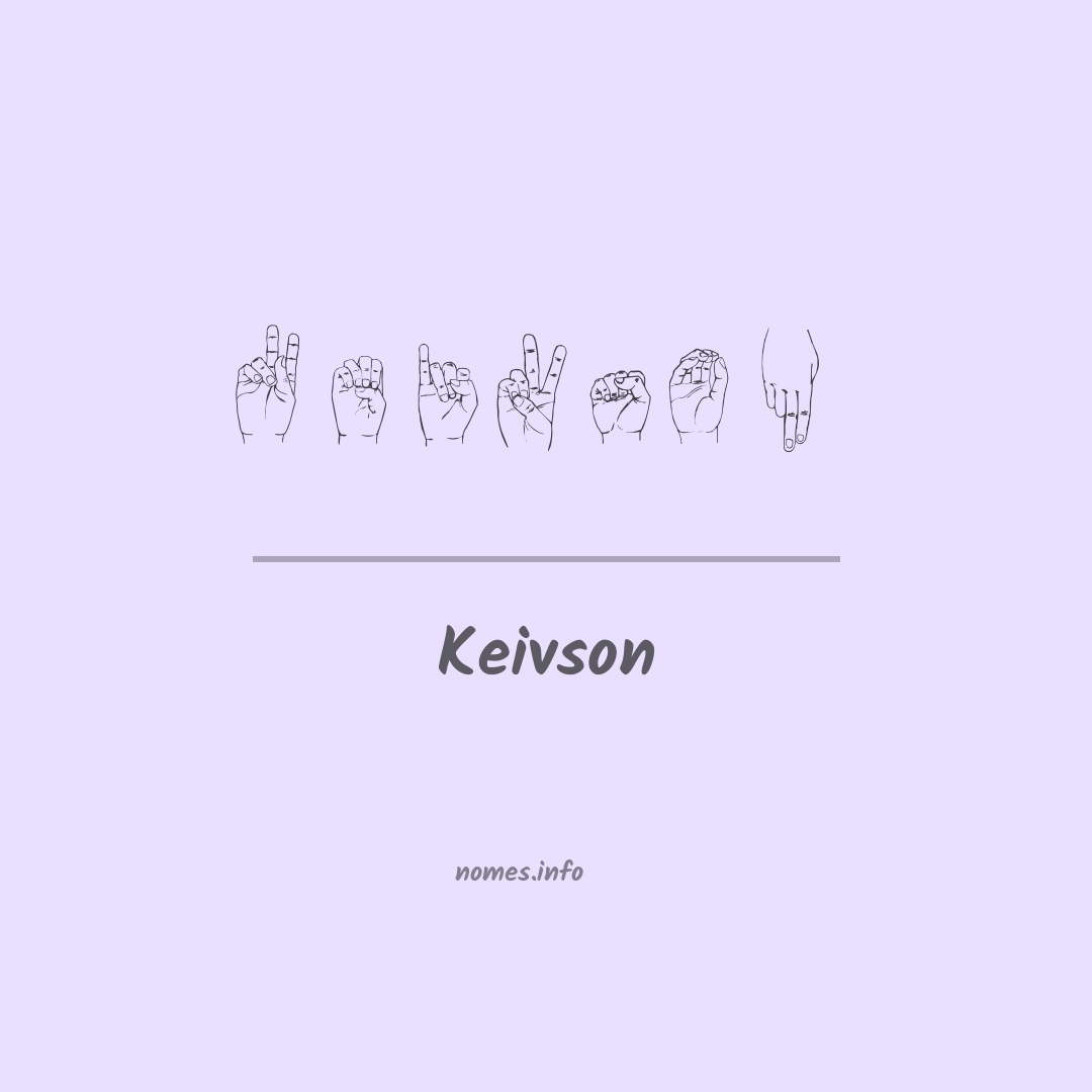Keivson em Libras